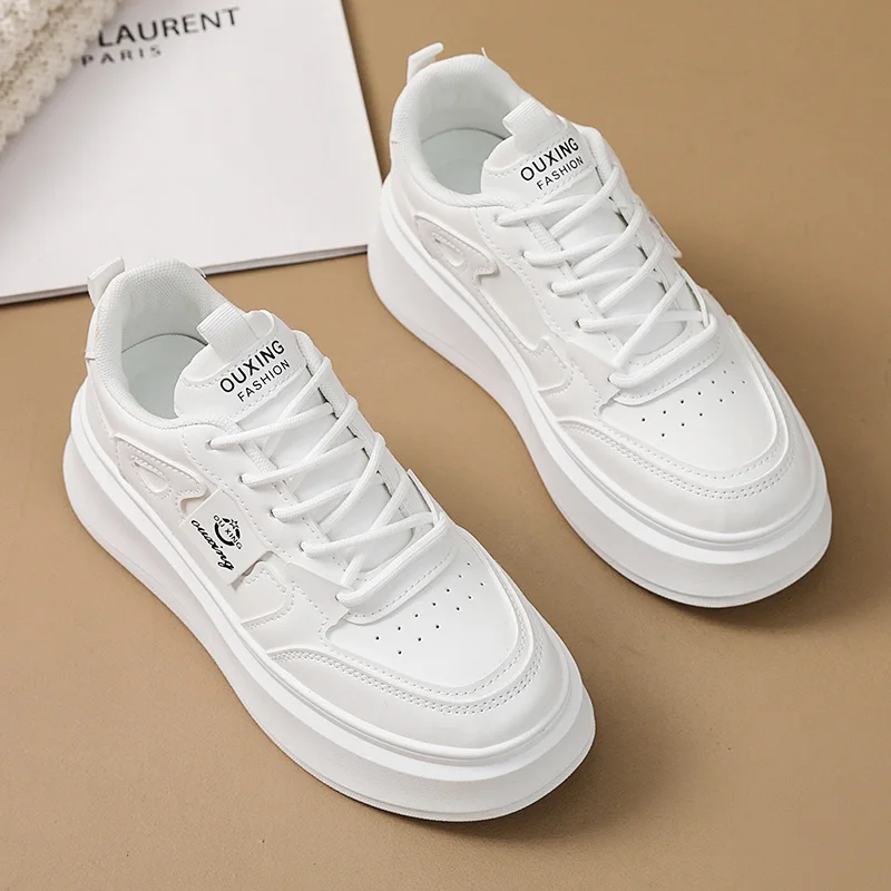 

Новый дизайн, женская спортивная обувь из искусственной кожи, женские повседневные кроссовки