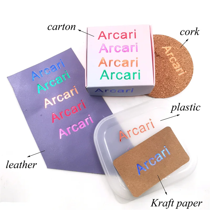 5color Hot Foil Paper Hot Stamping Machine Gilding Paper Leather PU Plastic Color Emboss Heat Transfer Electrolytic Aluminium Craft Foil Hot Stamping Applicator Kit