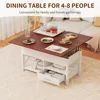 Lift Top Coffee Table,4 in 1Coffee Tables with Storage Cabinet for Living Room,Coffee Table with Lifting Top with Lift Tabletop 5