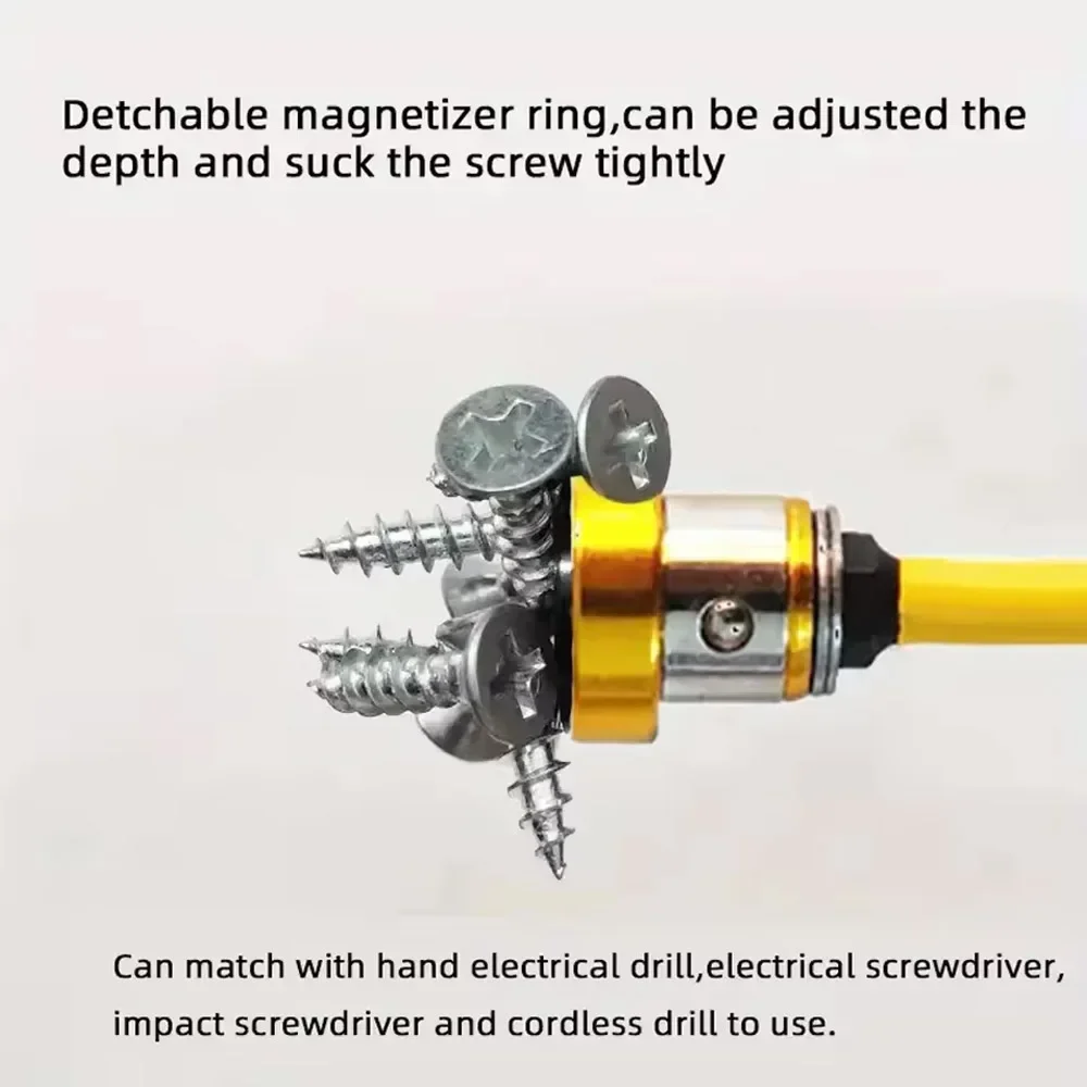 Magnetic Drywall Screw Bit Kit with S2 Steel and 50mm PH2 Bit