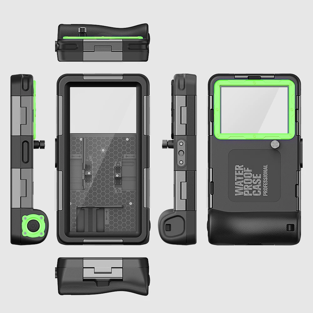 Shellbox Enhanced Multicolor Waterproof Phone Case for Underwater Photography