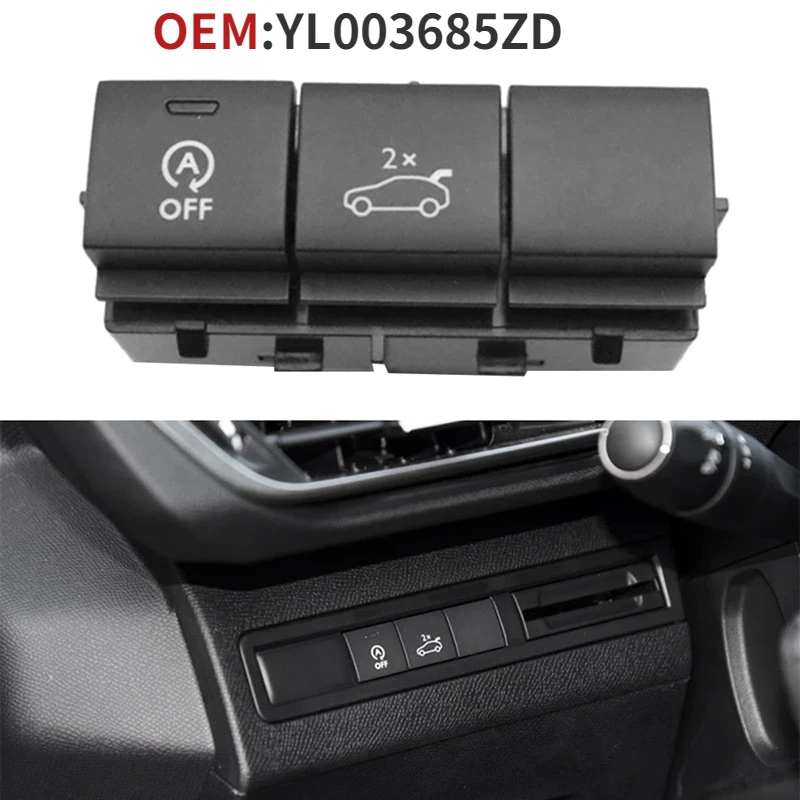 

1pcs Car Tailgate Switch Rear Trunk Opening Switch for Peugeot 4008 5008 2016-2019 98196074ZD YL003685ZD
