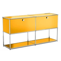 Modern Storage Cabinet Versatile Free-Standing Organizer for Living Room Bedroom and Home Office Bookshelf 4