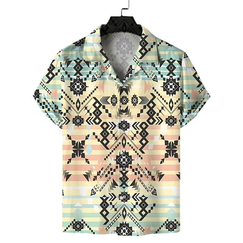 thumbnail image 1 of Camisas de hombre 2024, camisas casuales de verano con estampado 3D fresco, camisas de playa con solapa, camisa de manga corta, blusas de calle, ropa para hombres y mujeres, 1 of 5