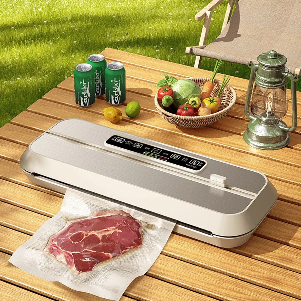 

Xiaomi Touch Food Vacuum Sealer 110V/220V Dry And Wet Dual-purpose Household Vacuum Packaging Machine With Free 10pcs Vacuum Bag
