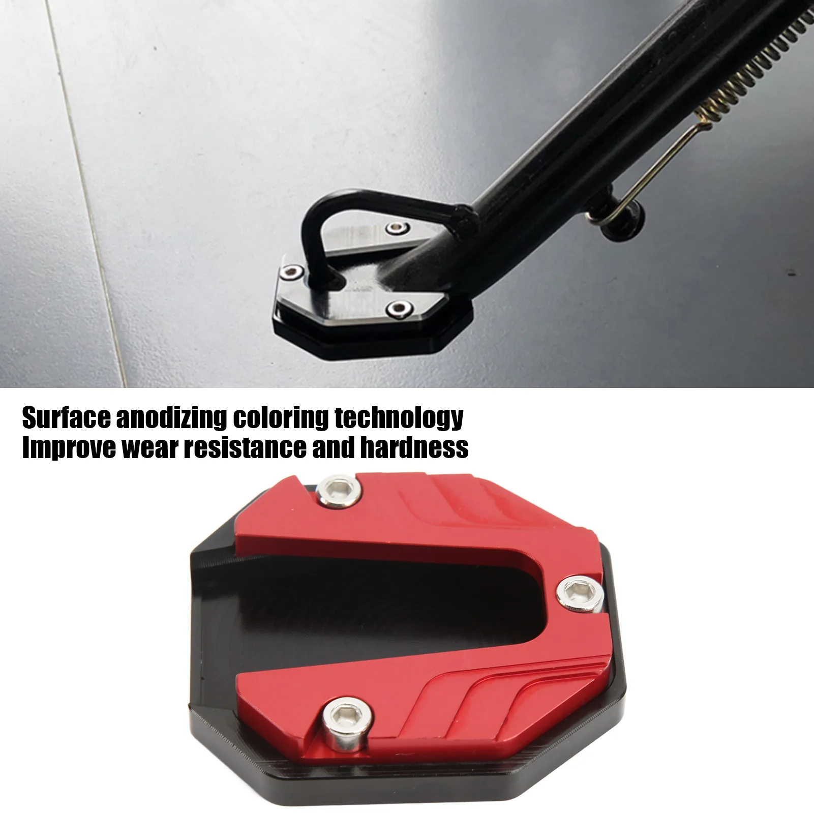 Plaque De Support Latérale De Moto En Alliage D'aluminium, Plaque De