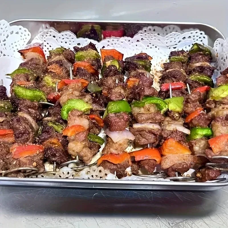 Air Fryer Vertical Grill Universal Accessories, Food Grade 304 Stainless Steel Special Baking Needle, Convenient and Practical