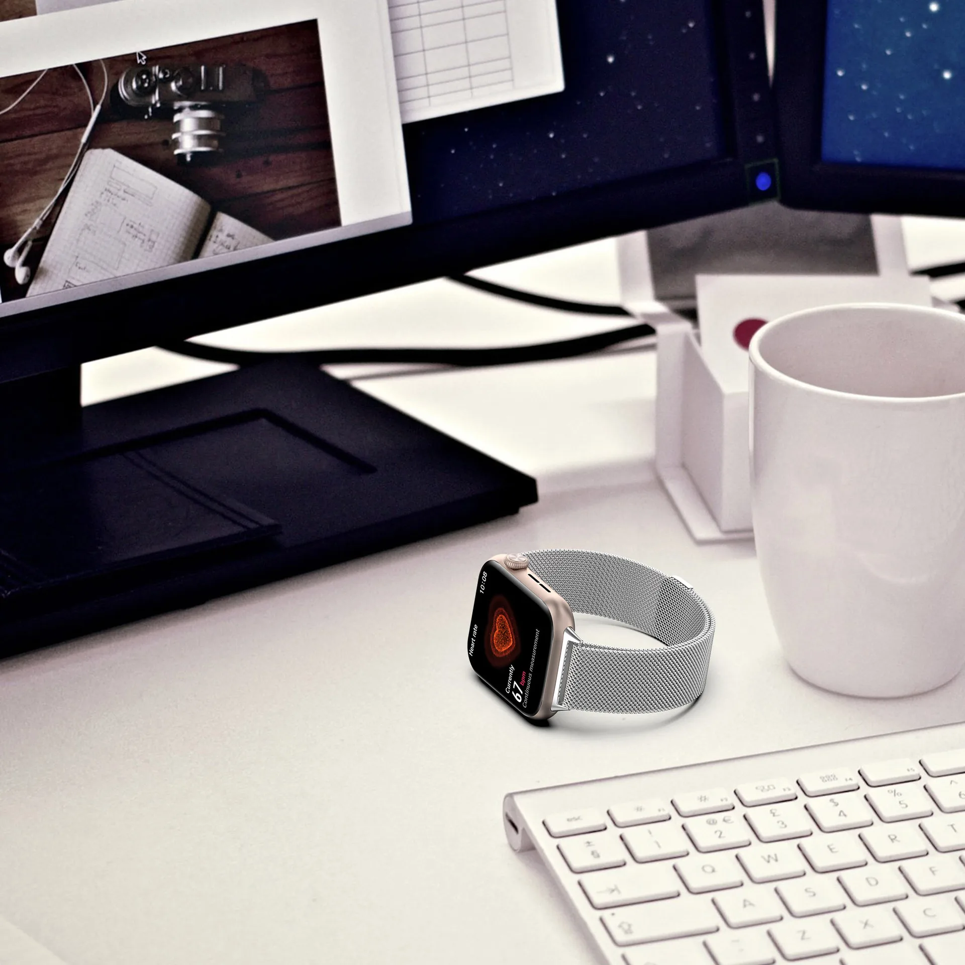 Milanese Loop Magnetic Metal Bracelet Replacement Wristband