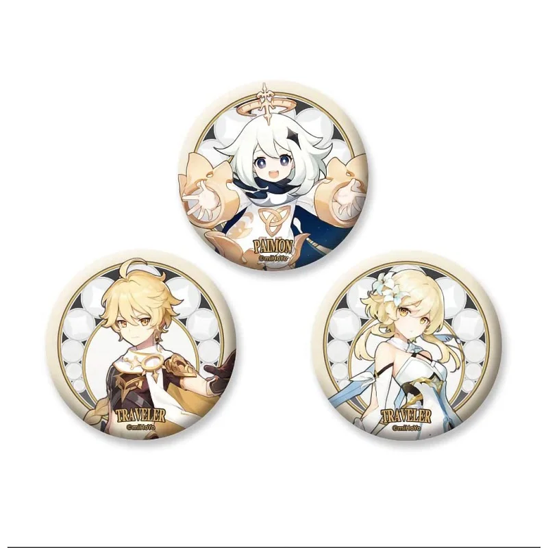 

Sunsyea Genshin Impact официальный Merch miHoYo оригинальный аутентичный значок серия для путешественников Genshin Paimon Lumine эфир