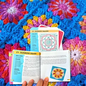 Granny Square Card Deck – 50 Mix & Match Crochet Patterns for Beginners 1