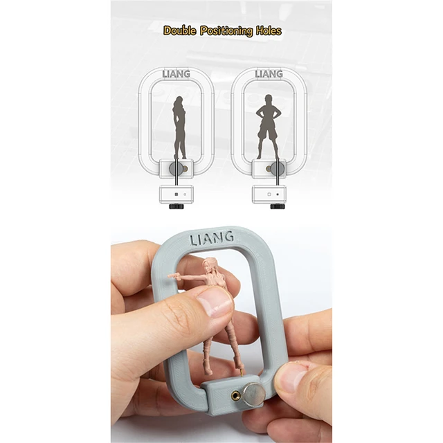 Model Painting Special Tools Coloring Table Coloring Clip Handle For 1/72 1/35 1/24 Figure Handicraft 1/10 1/6 Head Model Holder 5