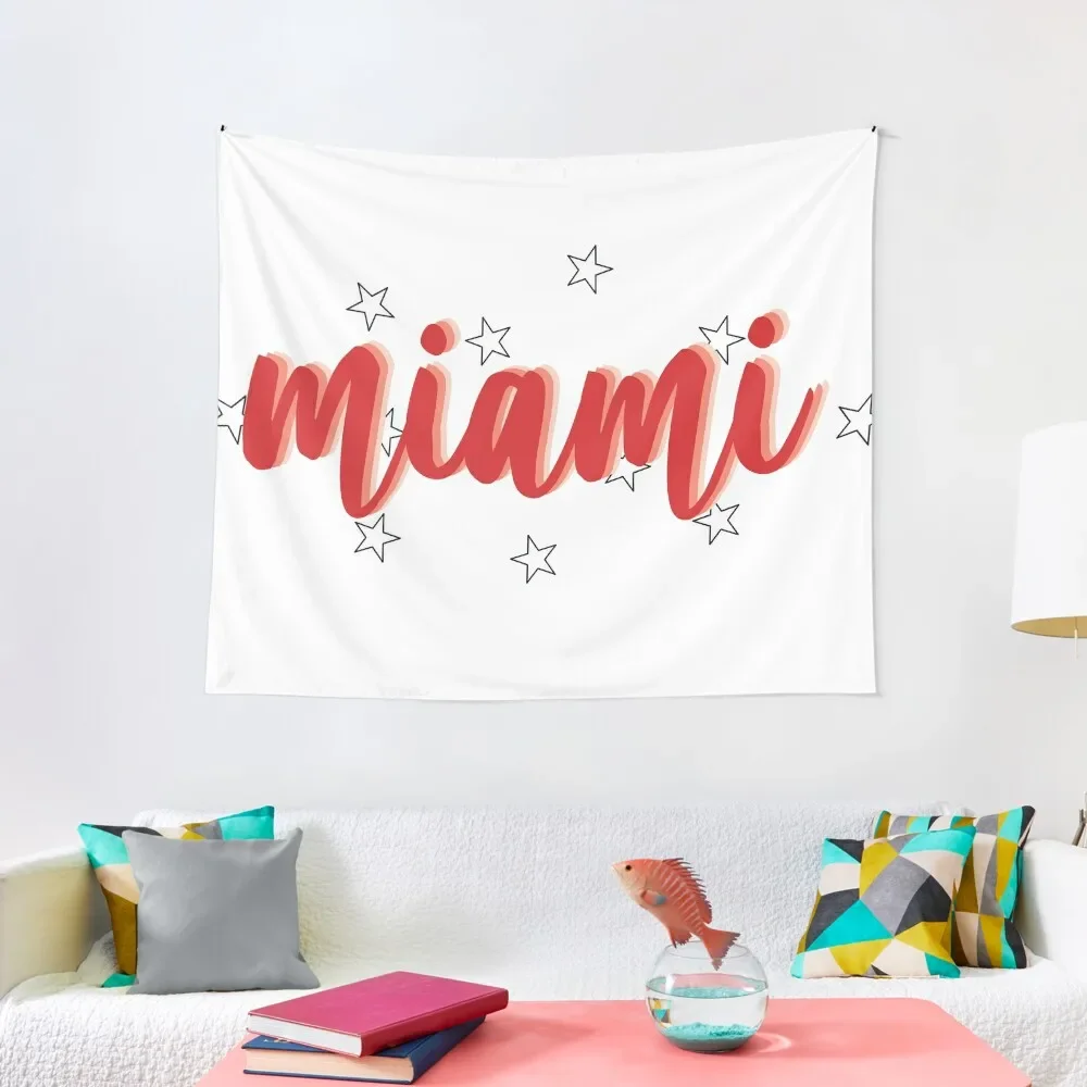 

miami star calligraphy Tapestry Christmas Decoration Living Room Decoration Decoration Home Room Ornaments Tapestry