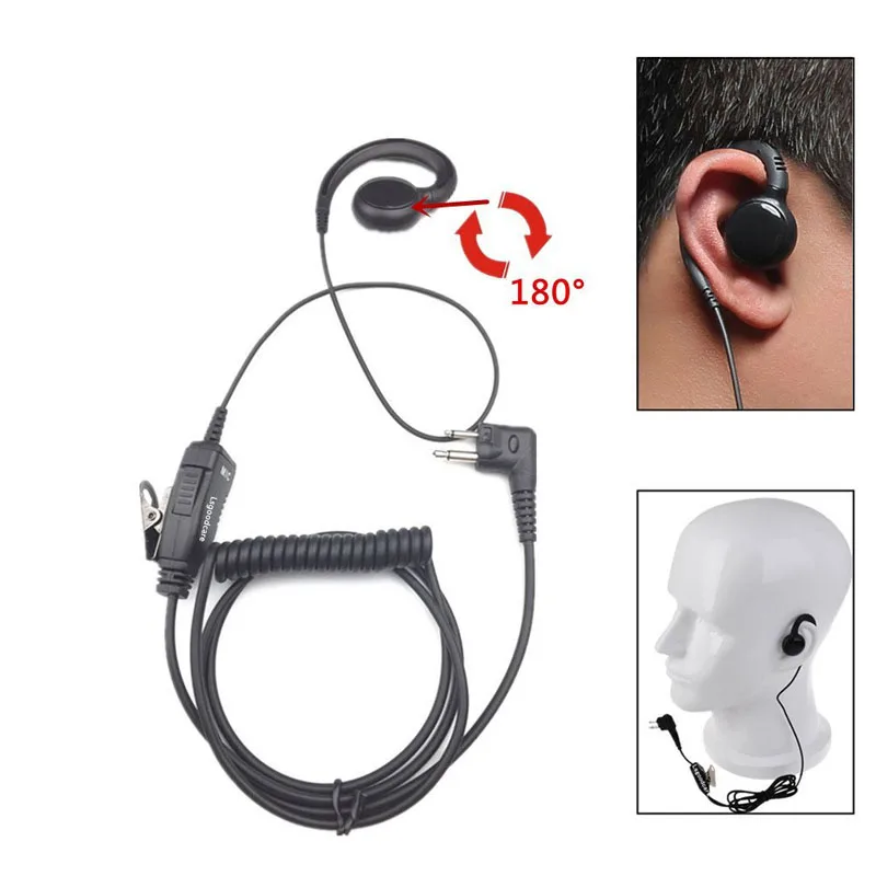 Ear Hook Earpiece Headset Headphone PTT Mic Microphone for Motorola EP450 EP350 CP040 GP300 GP88S CP140 CP160 Walkie Talkie