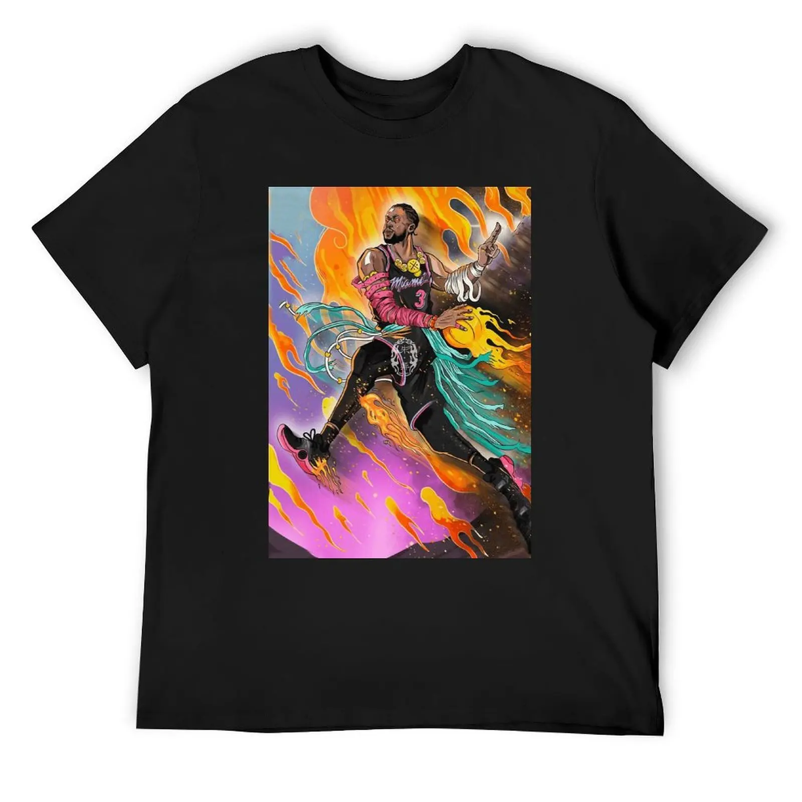 Dwyaneer E Wade D-Wade Wow 2023 Basket Stars (7) Top Tee Vendita Calda T-Shirt Harajuku Movement Humor Graphic Travel Eur Size