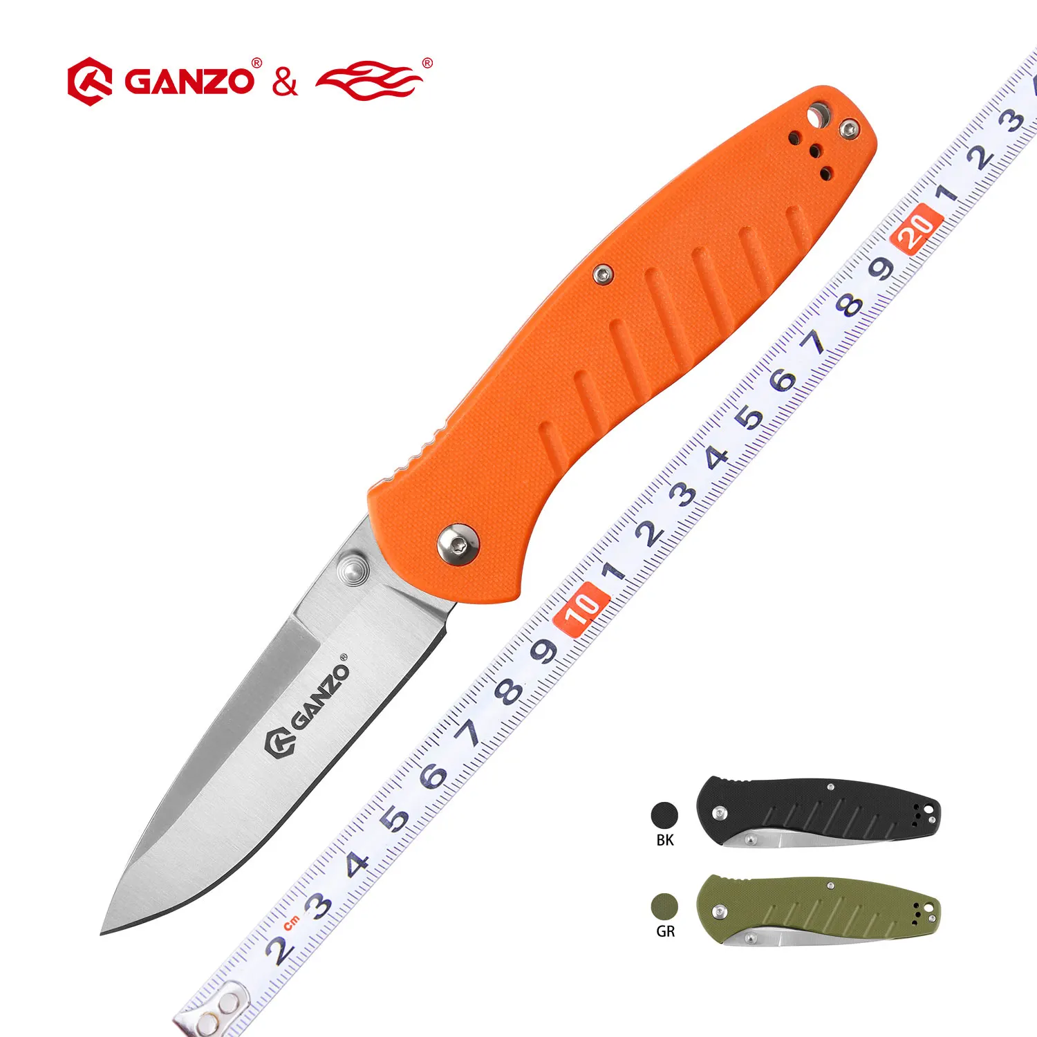 

Ganzo G738 Firebird FBKNIFE F738 58-60HRC 440C Blade G10 Handle EDC Folding Knife Pocket Knife Outdoor Survival Hunting Tool