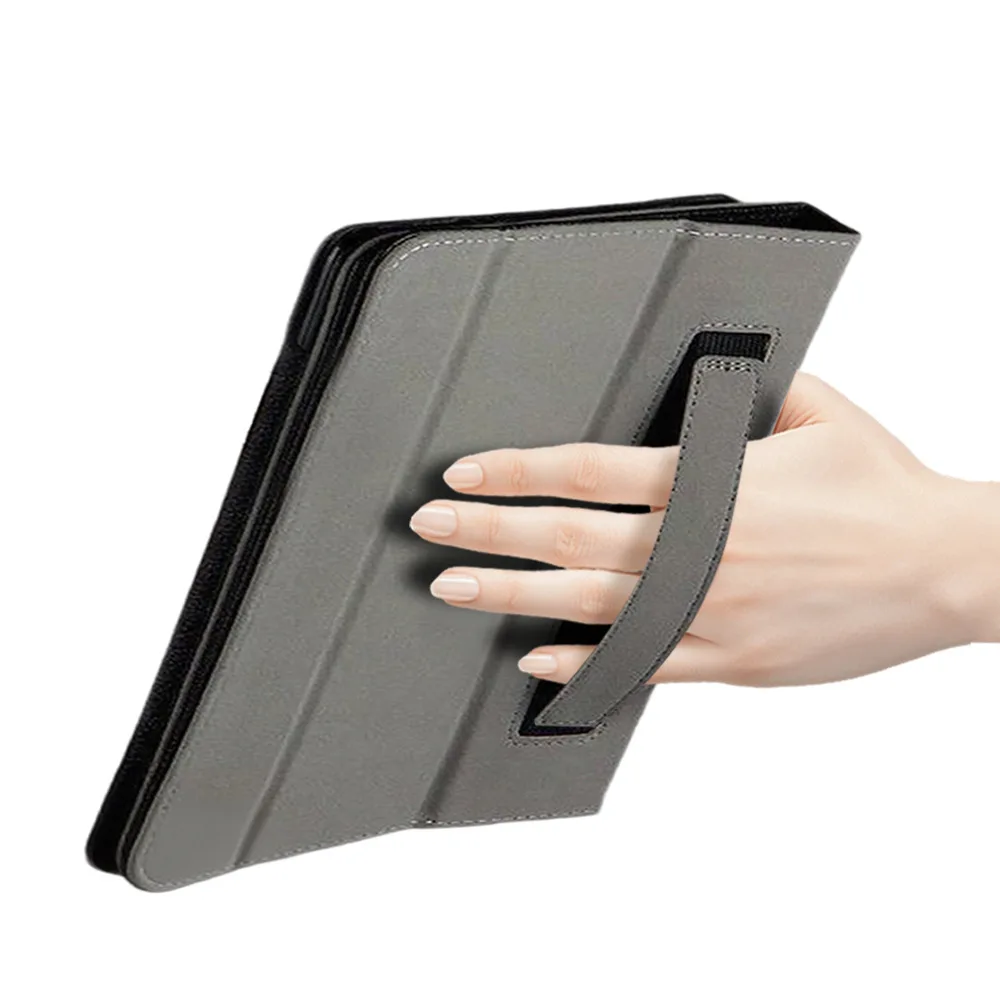 Premium PU Leather Protective E-Book Case with Handrest