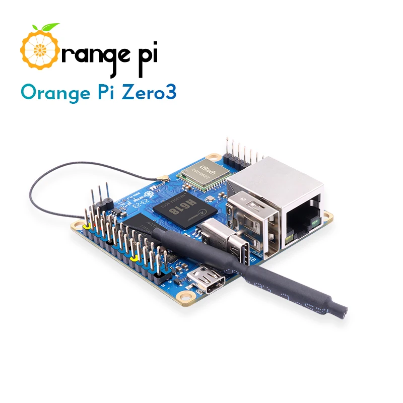 Orange Pi Zero3 4G RAM Allwinner H618 64 bit USB2.0 WiFi5 + BT 5.0 Gigabit LAN Port Mini PC Open Source Single Development Board single board computer mini development board