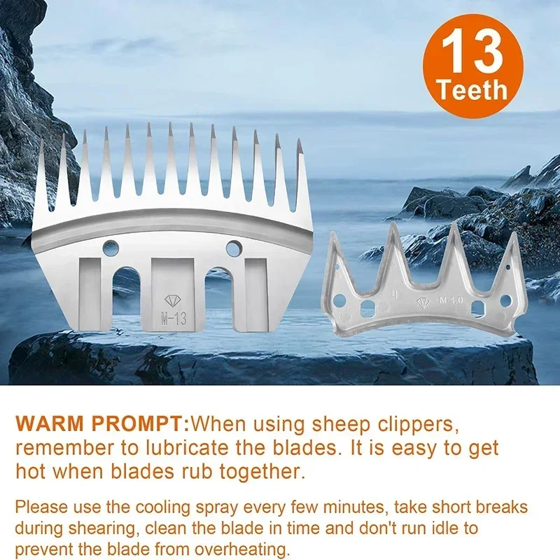 13 Tooth Shearing Replacement Blades for Sheep Clippers