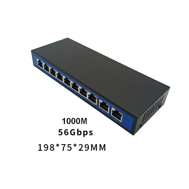 POE Switch Power Supply Dock Network Monitoring 10M100M1000M 4 Port 8 Port Gigabit Fast Ethernet Switch Converter Splitter HUB