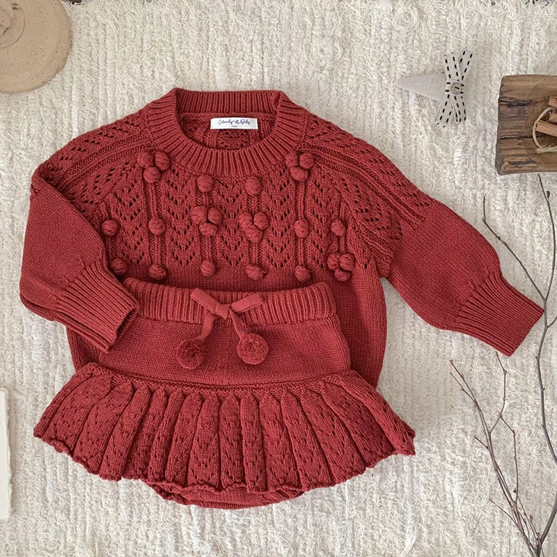 Kids Shorts New Autumn Children Clothes Infant Baby Girls Solid Color Knitting PP Shorts 0-4Yrs Baby Girls Knitted Shorts Kids