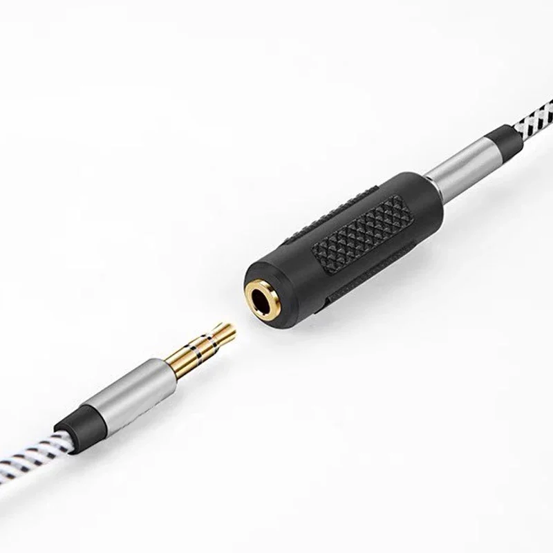 5Pcs 3.5mm 6.35mm Stereo Mono Plug To 3.5mm 6.5mm Audio Jack Connector Adapter Converter for Speaker 2