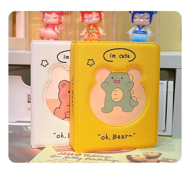 40 Pockets Ins 3 inch Bear Polaroid Photo Album Small card Inset Loose-leaf  Storage Book Bts Photocard Korea Instax Album - AliExpress