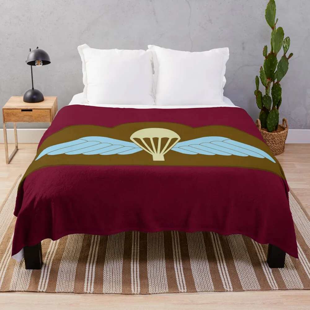 

Parachutist Badge with Wings - Airborne Qualified (United Kingdom) Throw Blanket Kid'S For Baby Blankets