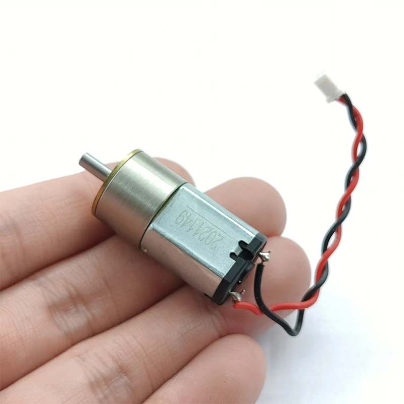 Motore a Ingranaggi DC 3V-12V 195RPM CW CCW, Motore Riduttore ad Alta Coppia Interamente in Metallo 030, Accessori Elettrici per Modelli Auto e Barche
