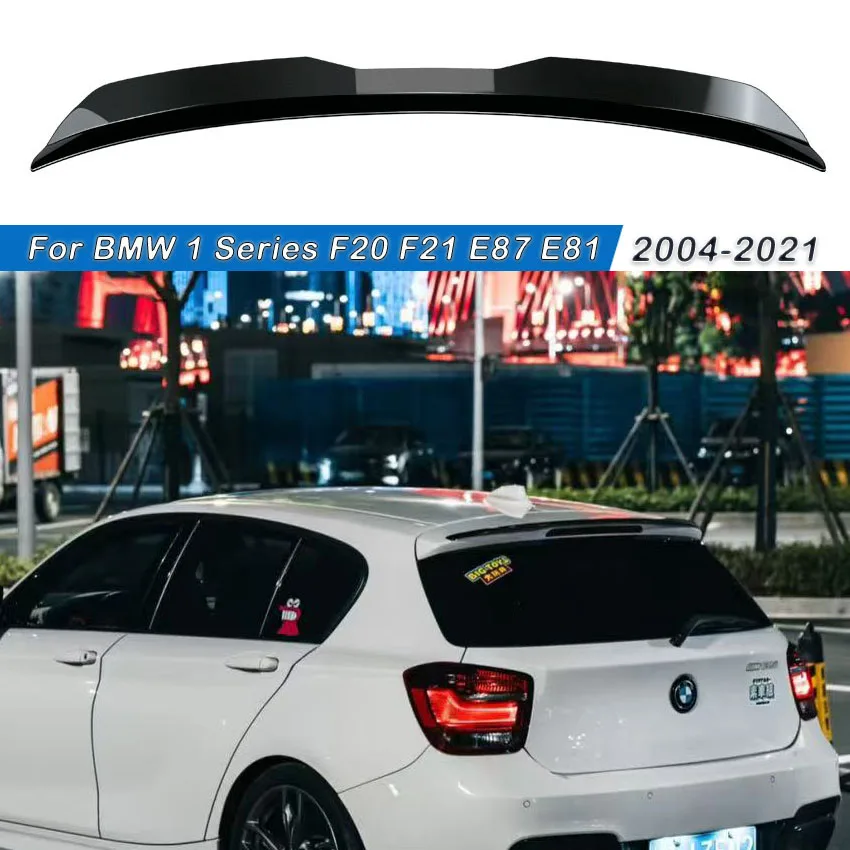 Alerón Trasero para BMW Serie 1 F20 F21 E87 E81 116i 120i 118i M135i 2004-2021 Hatchback, Alerón de Techo Trasero, Kit de Carrocería Negro