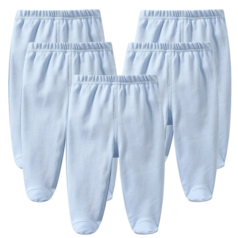 5Pcs/lot Baby Long Pants Solid Newborn Boy Girl Toddler Clothing Baby Clothes