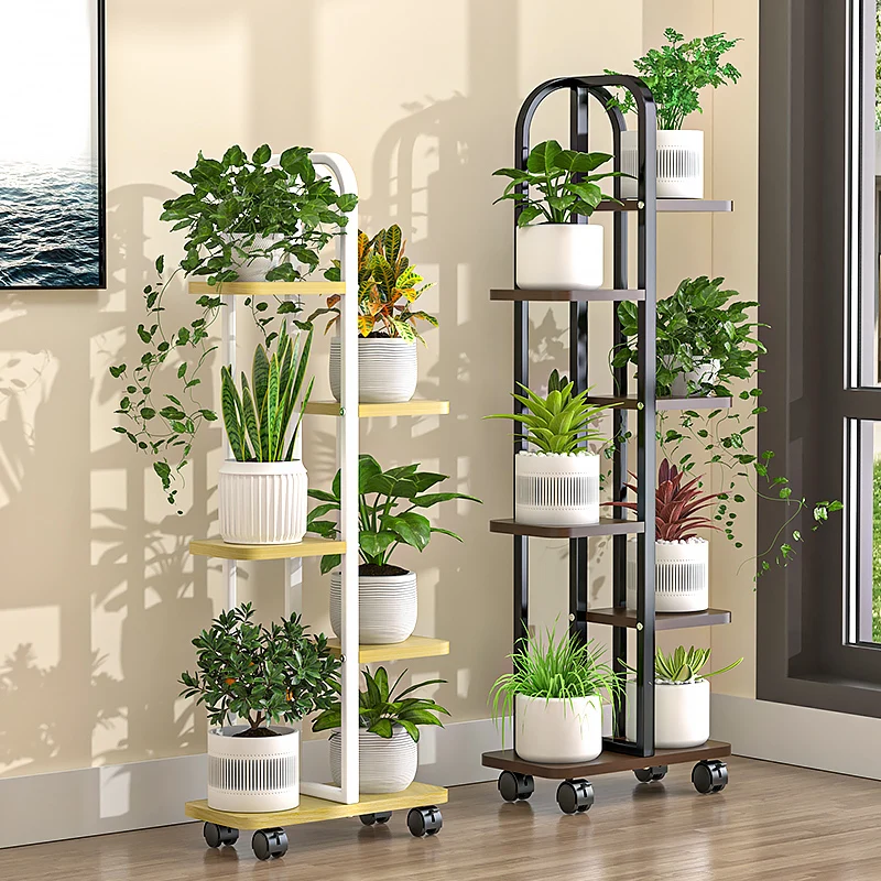 

Floor standing flower rack in living room, balcony, multi-layer flower pot storage rack, indoor and outdoor placement of green