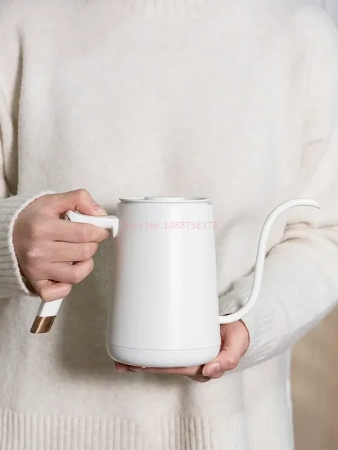 Timemore Fish Smart Electric Pour Over Kettle 600ml 220v Fine Mouth Temperature Control Customize Hand Brew Coffee Pot 5