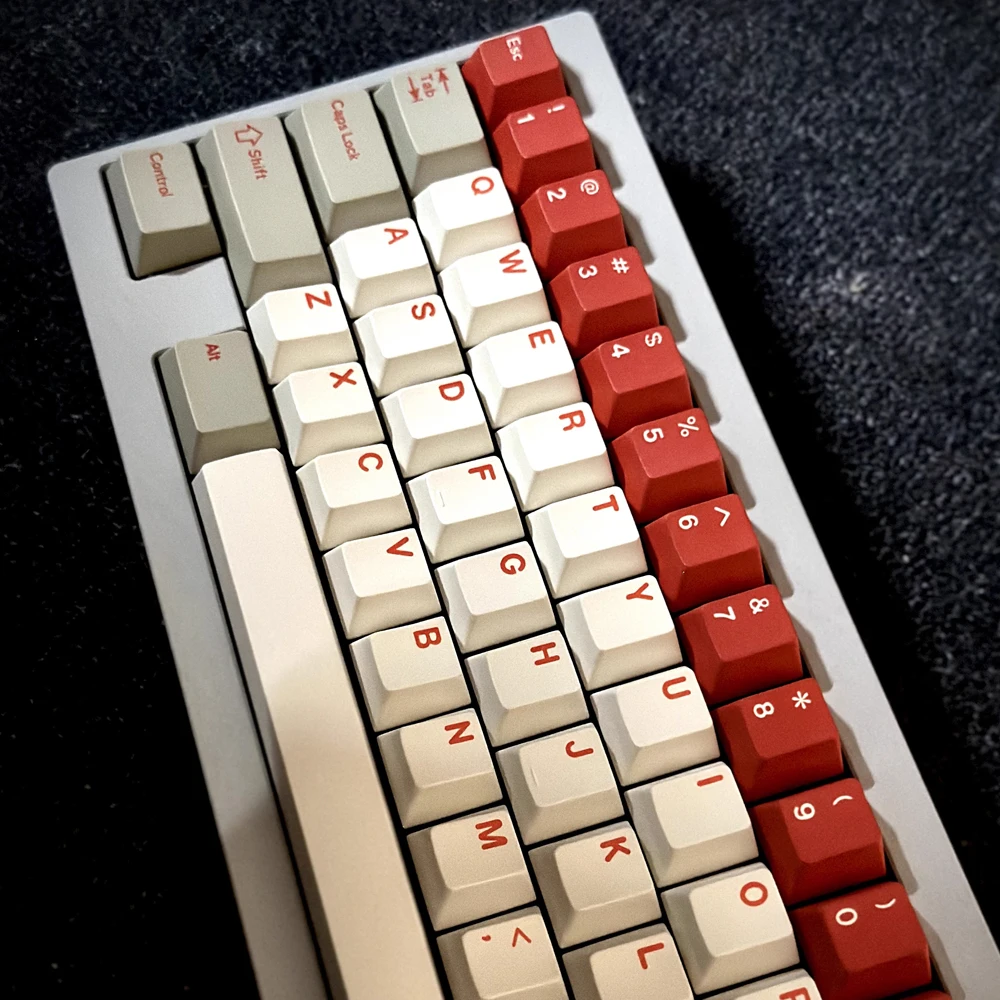 Gmk Red Alert Keycaps Perfil Cereja Pbt Sublimação Dye Interruptor mx Teclado Mecânico 1.25u 1.75u Shift Iso 177 Chaves - Imagem 6