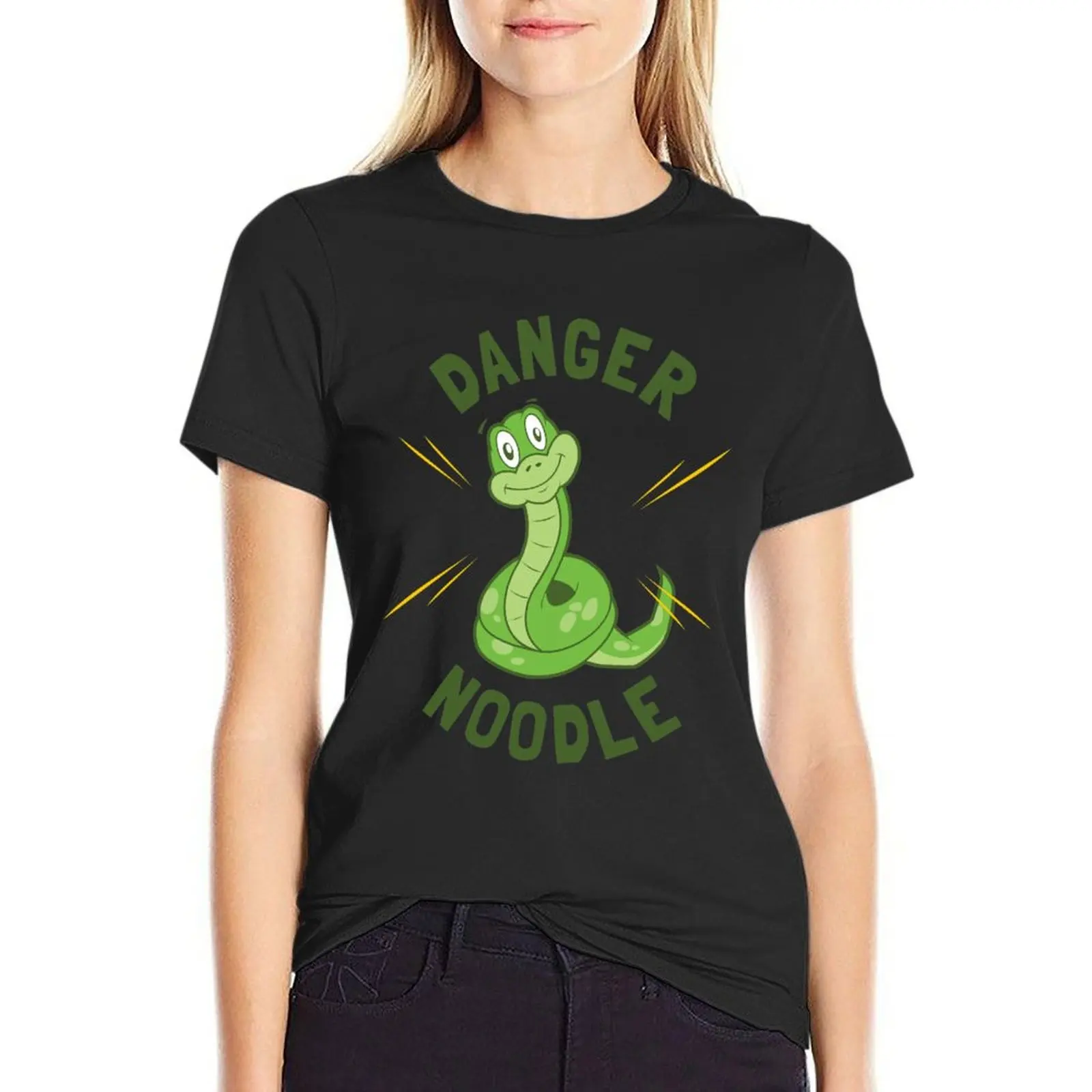 

Danger Noodle T-Shirt tees female hippie clothes Women tops