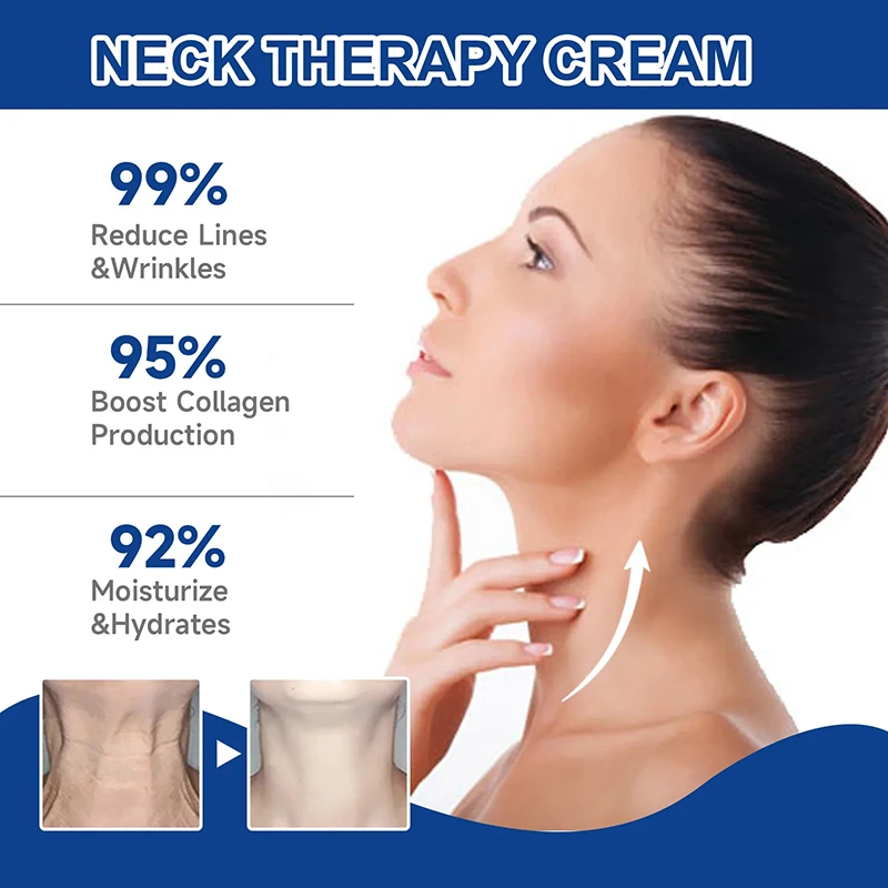 Neck Cream for Collagen Anti-aging tightening Lifting Neck Double Chin Reducer Fine Lines Whitening Moisturizing Skin Care