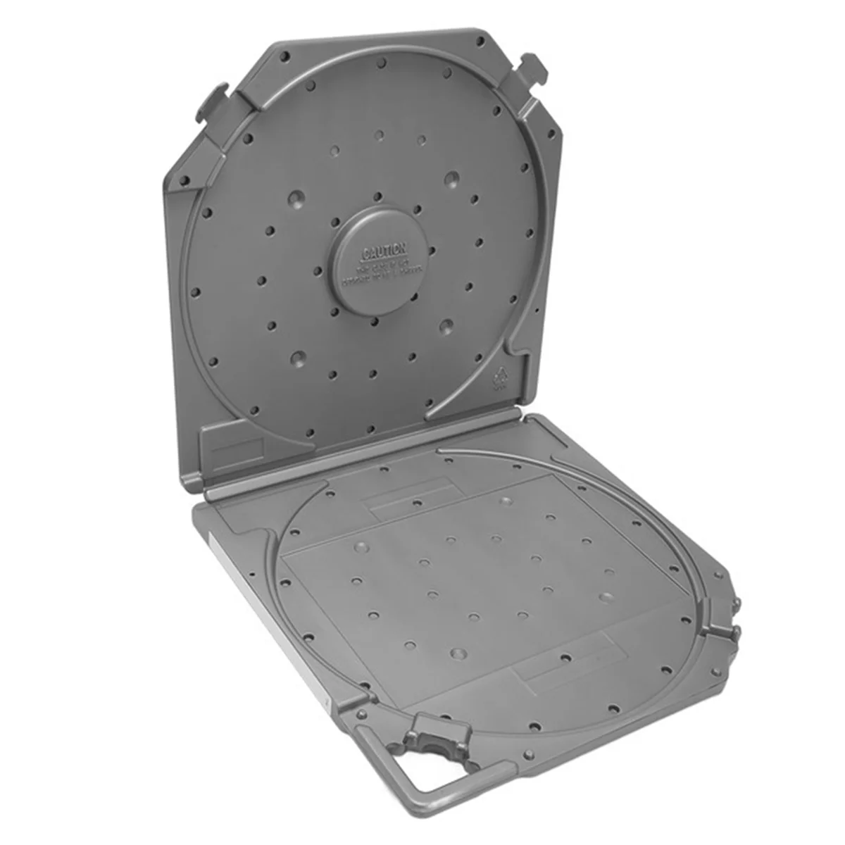 

Empty Take Up Reels Storage Box Full Protection Open Reel Recording Tape Box Case Portable for 10 Inch Sound Tapes Grey