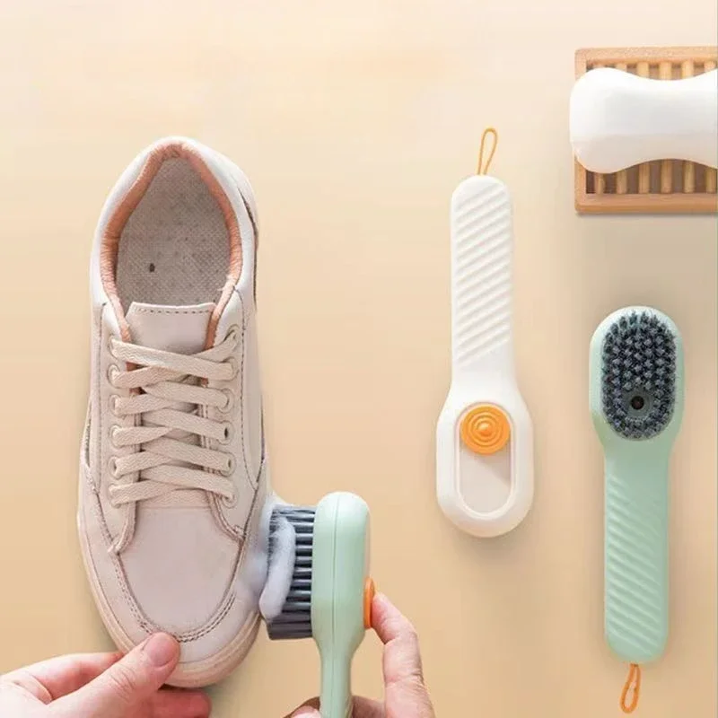 2/3PCS Shoe Washing Machine Bag with Liquid Shoe Brush Set Durable Laundry Shoe Bag and Soft Bristle Clean Brush for All Shoes 5