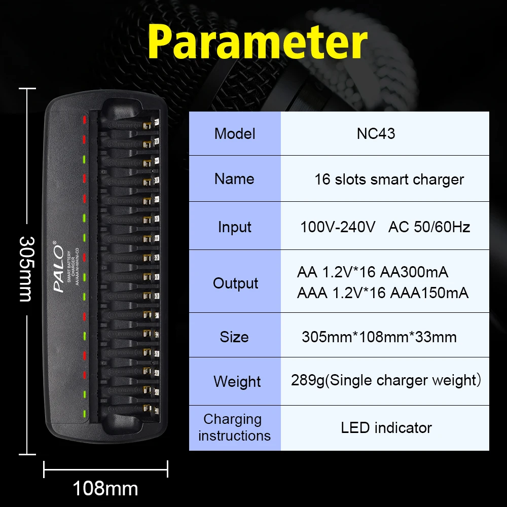 4/6/8/12/16/24 Slots Battery Charger LCD Display Smart For 1.2V AA AAA NIMH NICD Rechargeable Batteries