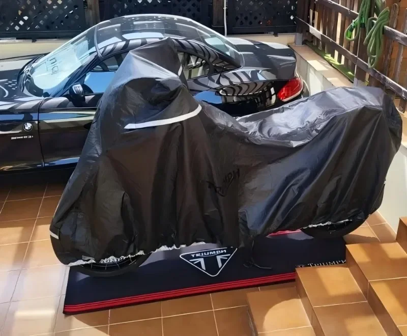 Motorcycle carpet polyester parking mat display racing bicycle carpet anti-slip bedside rug customized display
