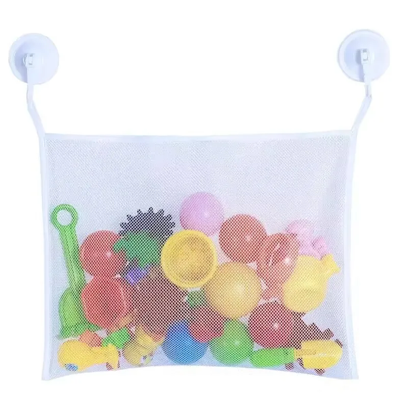 Mesh Hanging Caddy Organizer with Pockets Shower Hanging Organizer Storage Pockets Bathroom Hanger Organizer Bath Toy Holder 6