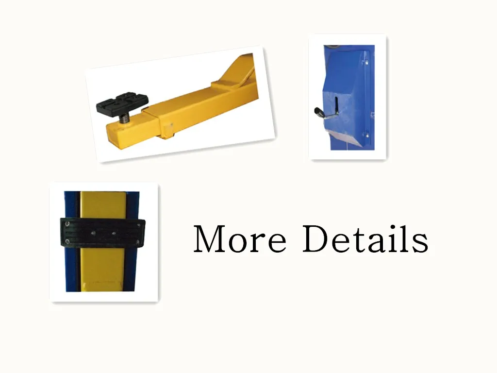 3.0 4.0톤 듀얼 유압 실린더 구동 전기차 리프트 (차고용, 바닥 공간 절약형, 2포스트 리프트, 수동 한쪽 해제)