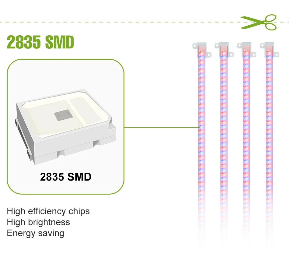 Description Picture 4 of itemLED Grow Light Strips Full Spectrum Plants Lamp Dimmable Timing Auto On/Off Vegetable Flower Seeds Hydroponic Indoor Cultivation