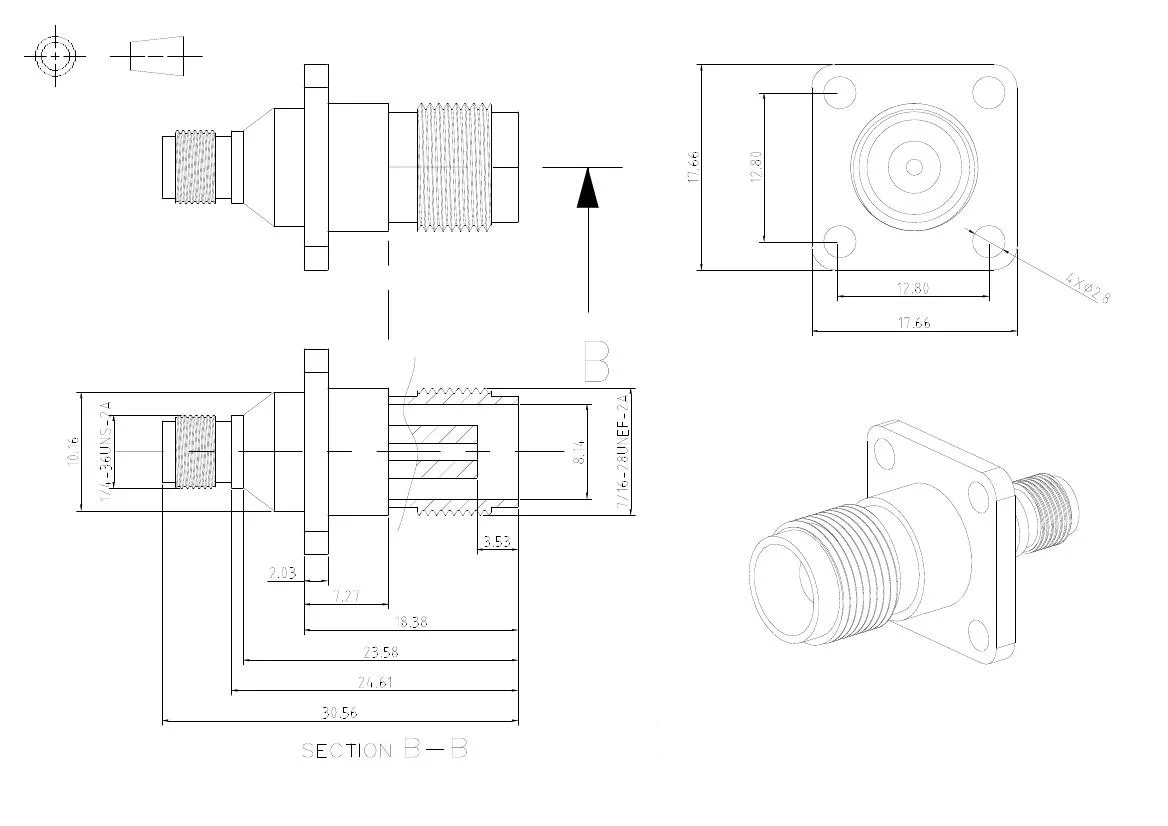 SMA TNC Adapter RF Coaxial Connector for Electronic Components
