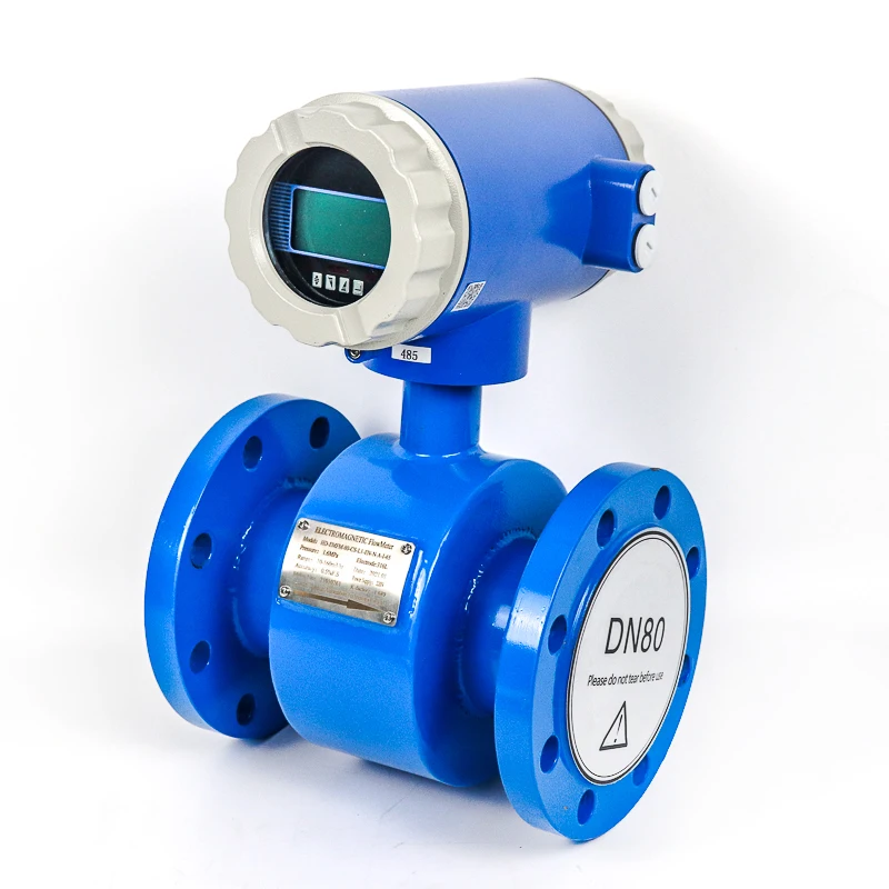 Electromagnetic Flow Meter Dn15 Dn300 1" Ce Flange Wastewater Sewage Strong Acid Alkali Flow Meters