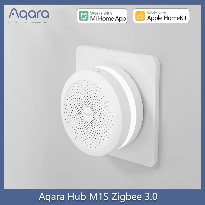 Aqara Hub Gateway Zigbee 3.0 with RGB Led Night Light Siri Voice Control  Work With Homekit Mi Home APP M1S