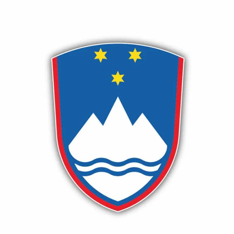 

Jpct personalized Slovenian flag crest decal for off-road vehicles, fuel tank cap waterproof ethyl thin sticker PVC 8.6cm*11cm