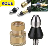 ROUE Sewer Cleaning Tool High-pressure Nozzle 5000psi Pipe Cleaner 1/4 Inch Connector 1