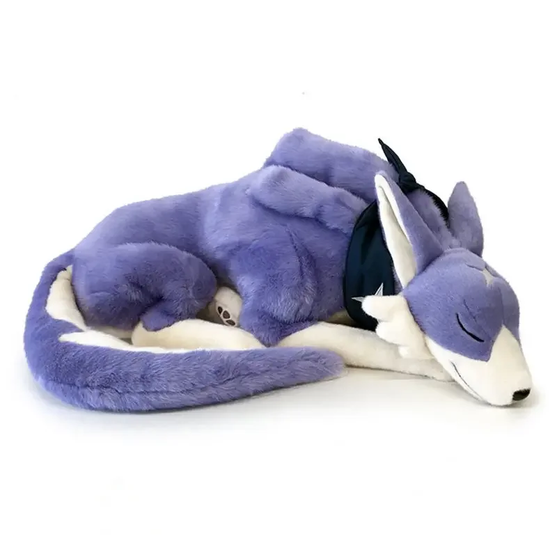 

60cm New Monster Hunter Rise Kalk Follower Plush Toy Wolf Dog Throw Pillow Toothed Hound Doll Unisex Cushion/throw Pillow