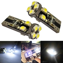 

2x Car Led Canbus T10T W5W 3528 8SMD Bulb Brake Lights Auto Interior Reading Light Tail Backup Lamp Reverse Parking Lamps DC 12V