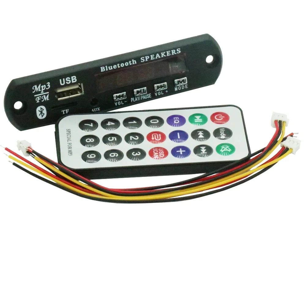 7-12V Car Bluetooth MP3 Decoder Board Decoding Player Module Support FM Radio USB/TF LCD Screen Remote Controller audio music player hifi decoder board